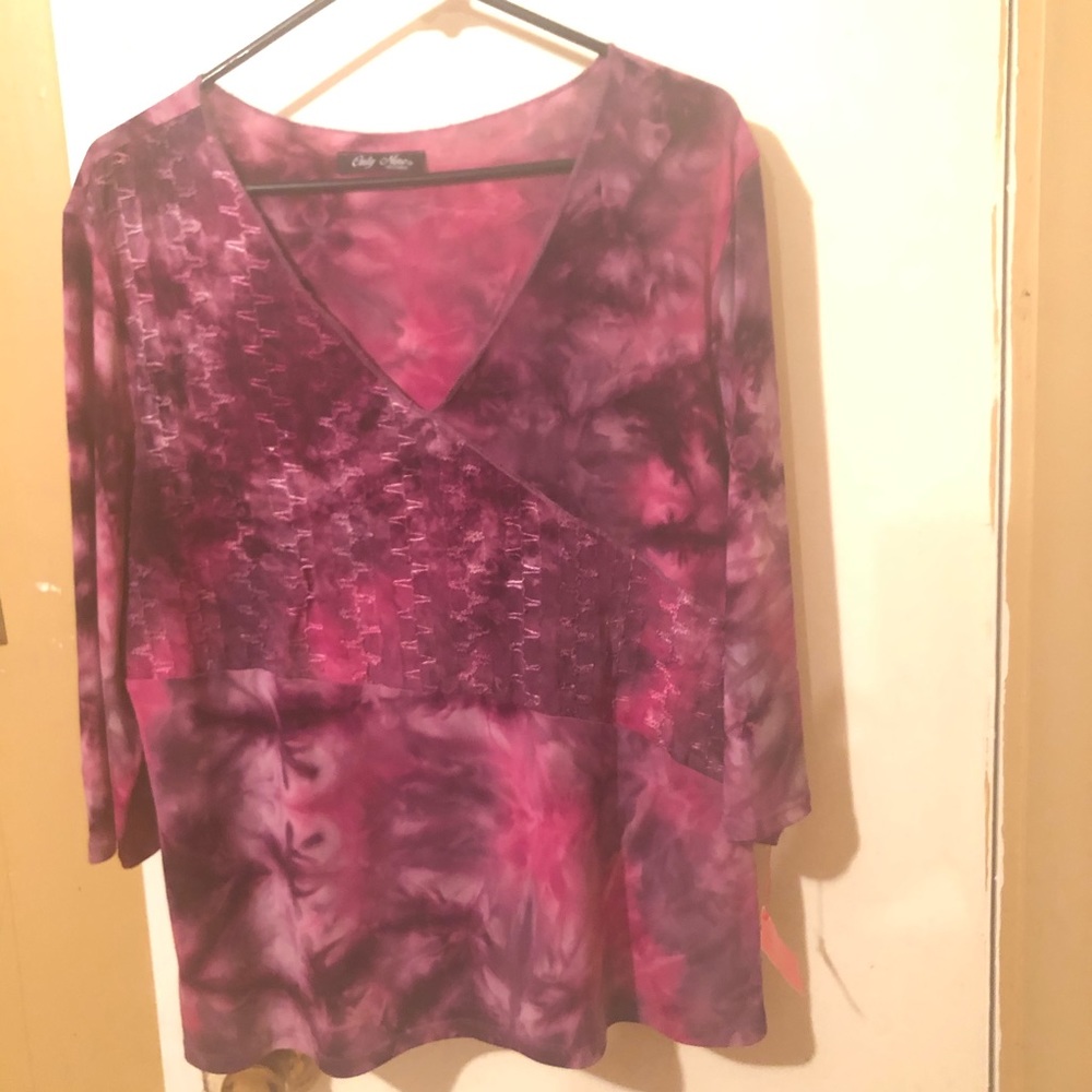 💜Only Nine Woman Brand Dressy Long Sleeve Blouse